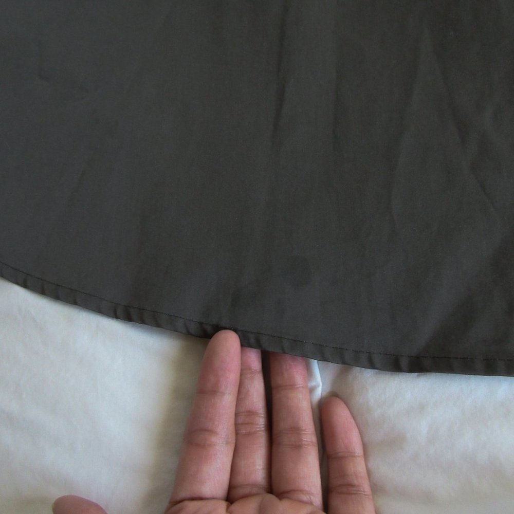 NWT! VINTAGE ULLA JOHNSON DESIGNER A LINE SKIRT SIZE-10 in Taupe Gray So Chic! - Picture 9 of 14